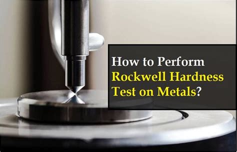 rockwell hardness test steps